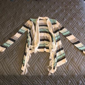 Stipe cardigan sweater
